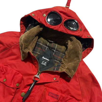 CP Company Barbour 2023 Creel Wax Goggle Jacket | Large, Black