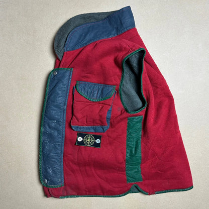 A/W 1983 American Red Fleece Cotton / Tela Stella Double Cargo Pocket Gilet