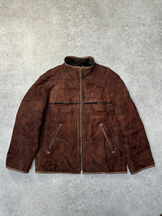 Hai Sporting Gear Patchwork Shearling Leather Jacket