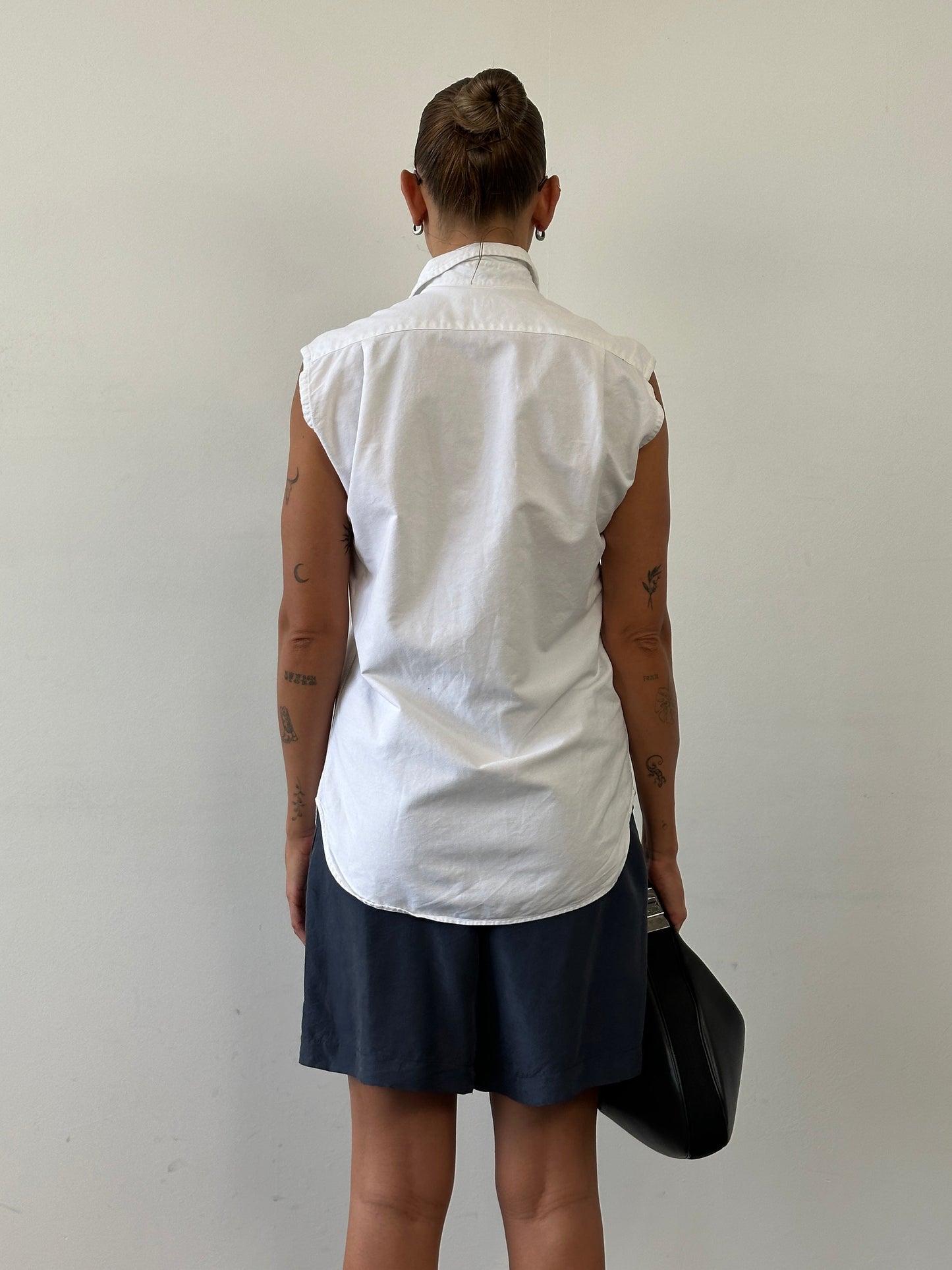 Burberry London Pure Cotton Sleeveless Shirt - S