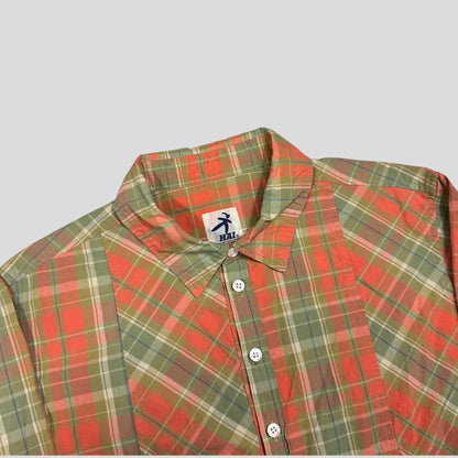 Hai By Issey Miyake 90’s Asymmetrical Plaid Boxy Shirt - S/M