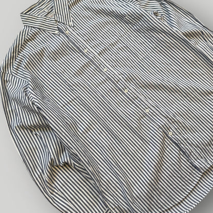 Armani Jeans 90's Pinstripe Shirt L/XL | Default Title, Blue