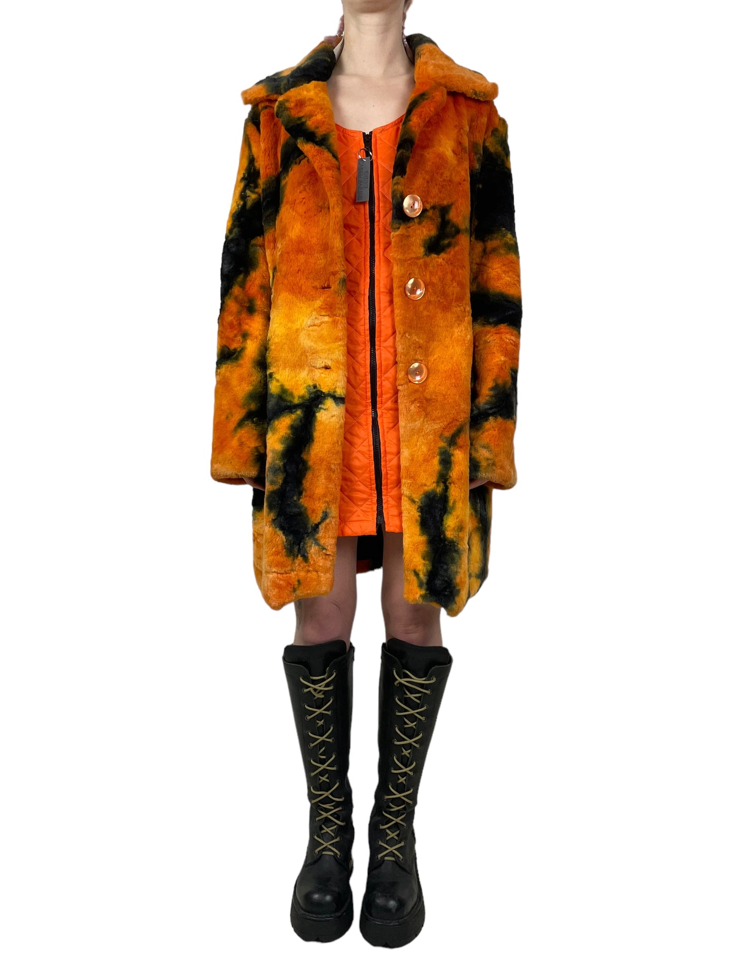 Emanuela 1990s faux fur coat