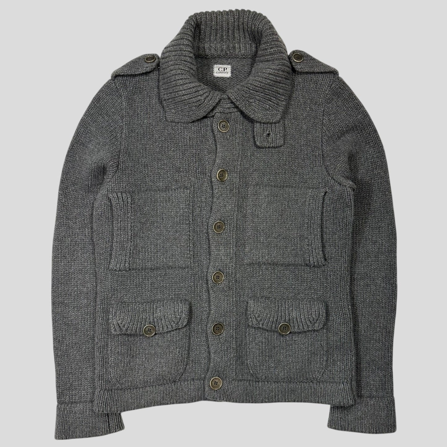 CP Company 00’s Thick Italian Wool Multipocket Cardigan - M