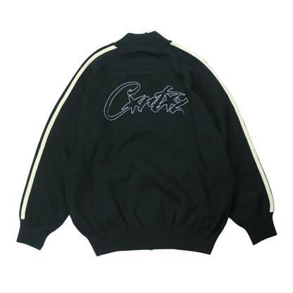 CORTIEZ KNITTED ZIP UP BLACK