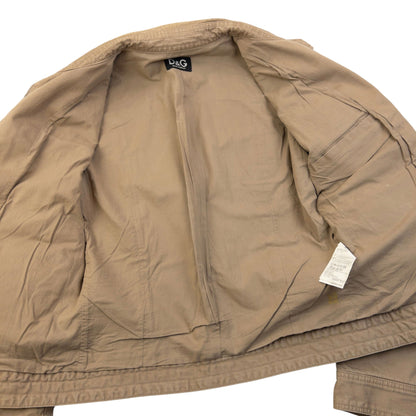 Vintage 2000s Dolce & Gabbana Multi Pocket Cargo Jacket Size S | Small, Beige