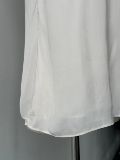 Vintage 2000s Satin Lace Top - M