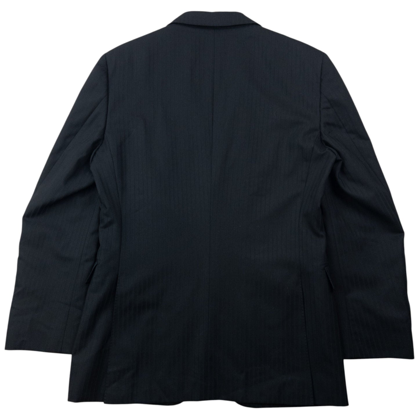 Vintage 2000s Burberry Black Label Striped Jacket & Trousers Suit Set Size M | Medium, Black