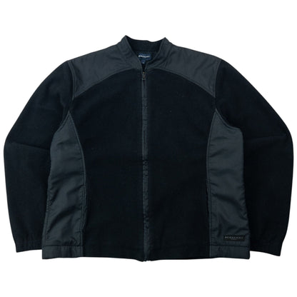 Vintage 2000s Burberry Golf Zip Up Fleece Jacket Womens Size M | Medium, Black