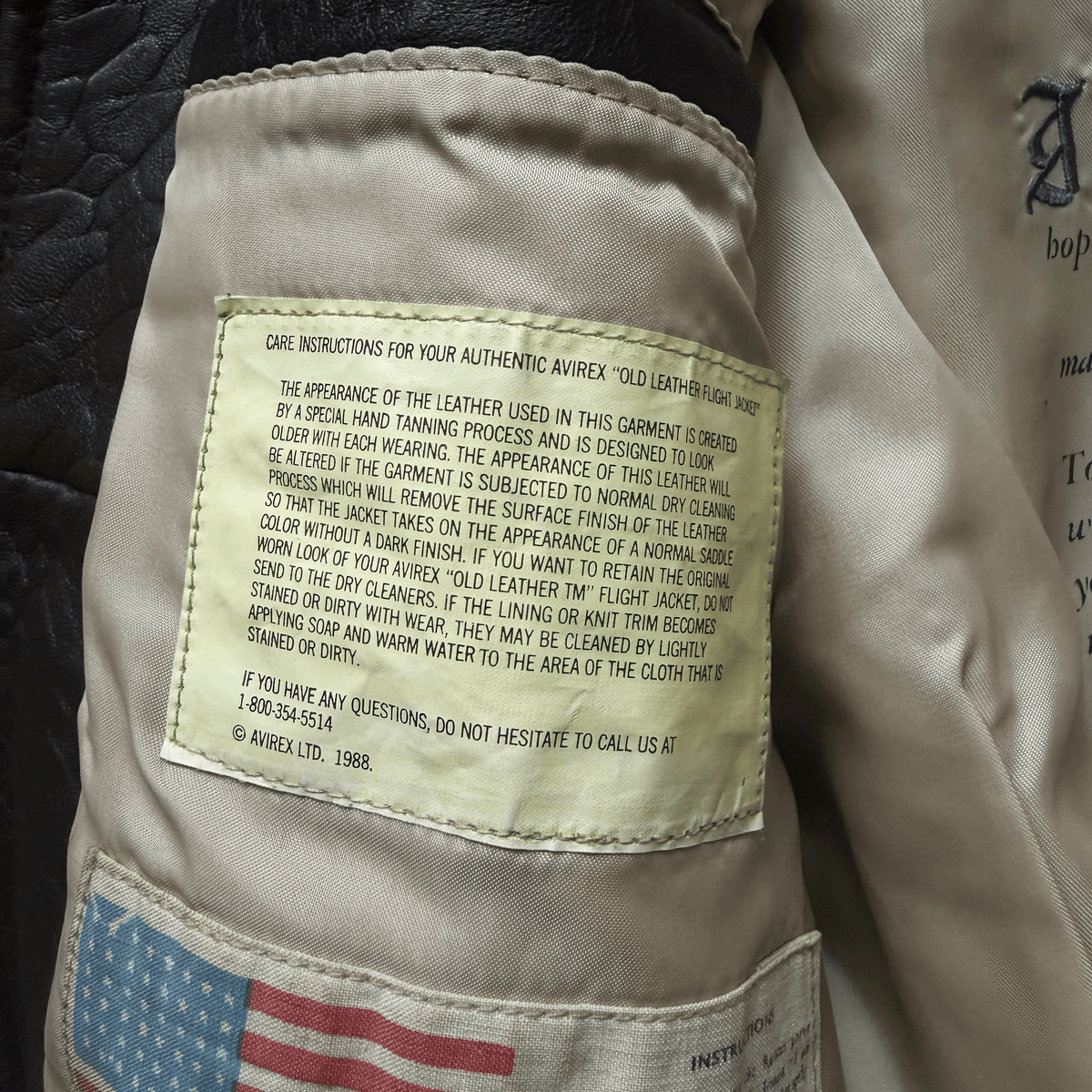 Avirex 'Wild Child' 1987 A2 Leather Flight Jacket - S / M | S / M, Red
