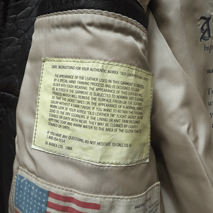 Avirex 'Wild Child' 1987 A2 Leather Flight Jacket - S / M | S / M, Red