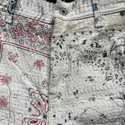 Boro Bandana Sashiko Distressed Jeans - W31"