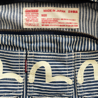 Evisu Hickory Pinstripe Multipocket Side Bag