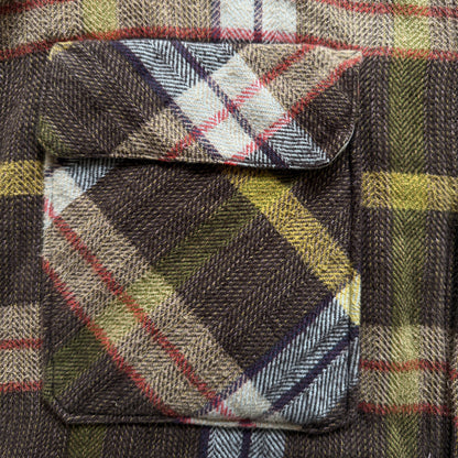 Kapital Flannel Work Shirt - M | Medium, Brown Plaid