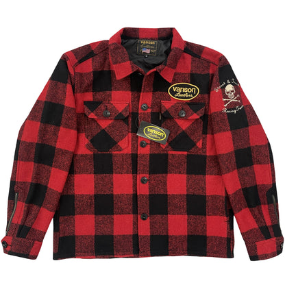 Vanson Leathers Buffalo Check Shirt Jacket