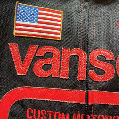 Vanson Leathers Motorcycle Mesh Racing Jacket - S