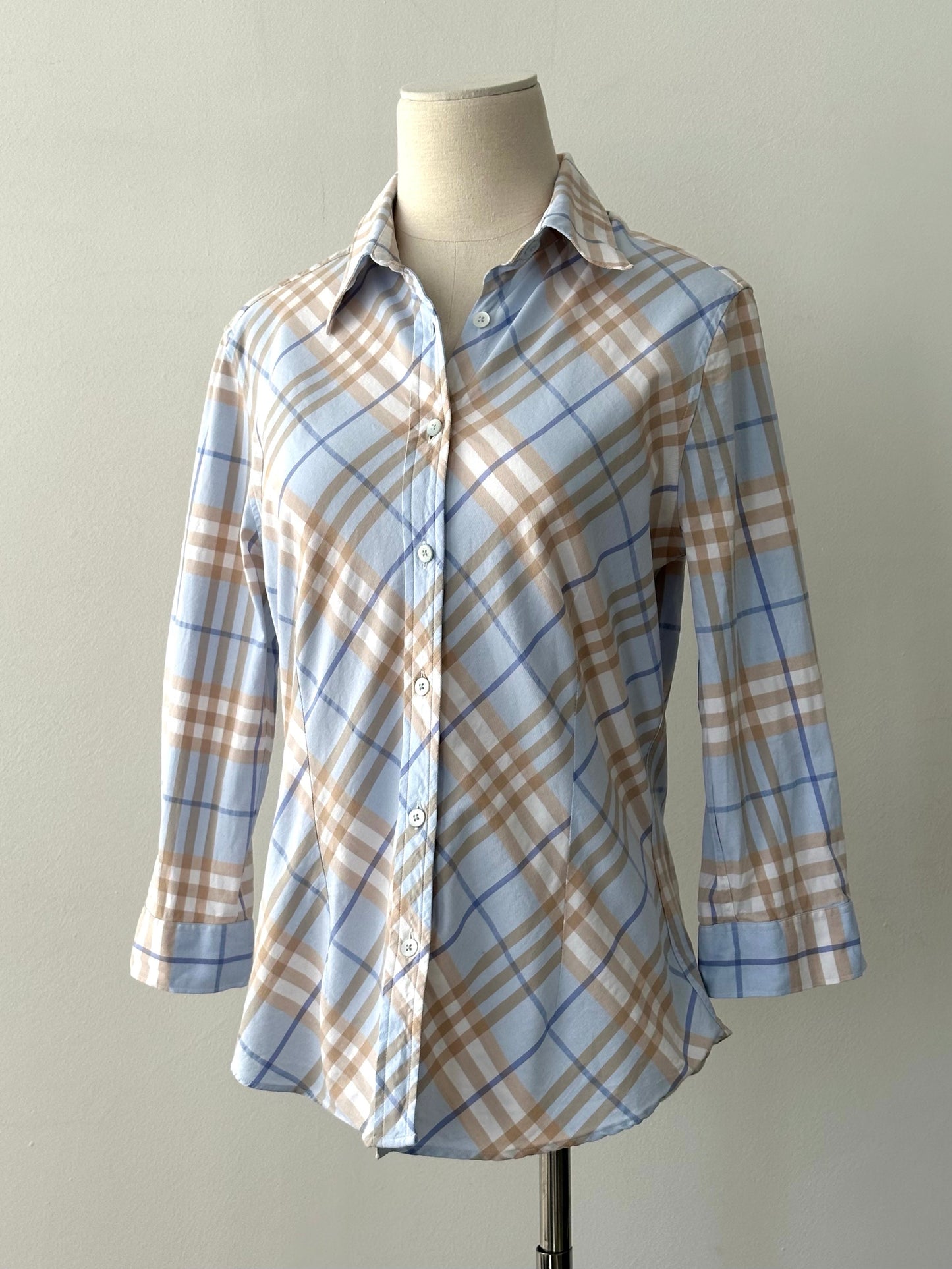 Burberry London 2000s Cotton Check Shirt - S