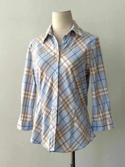 Burberry London 2000s Cotton Check Shirt - S