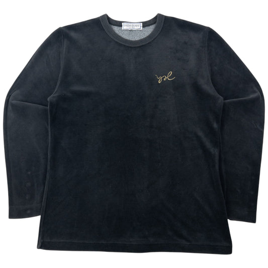 Vintage 80s YSL Yves Saint Laurent Velour Jumper Womens Size M | Medium, Multicoloured