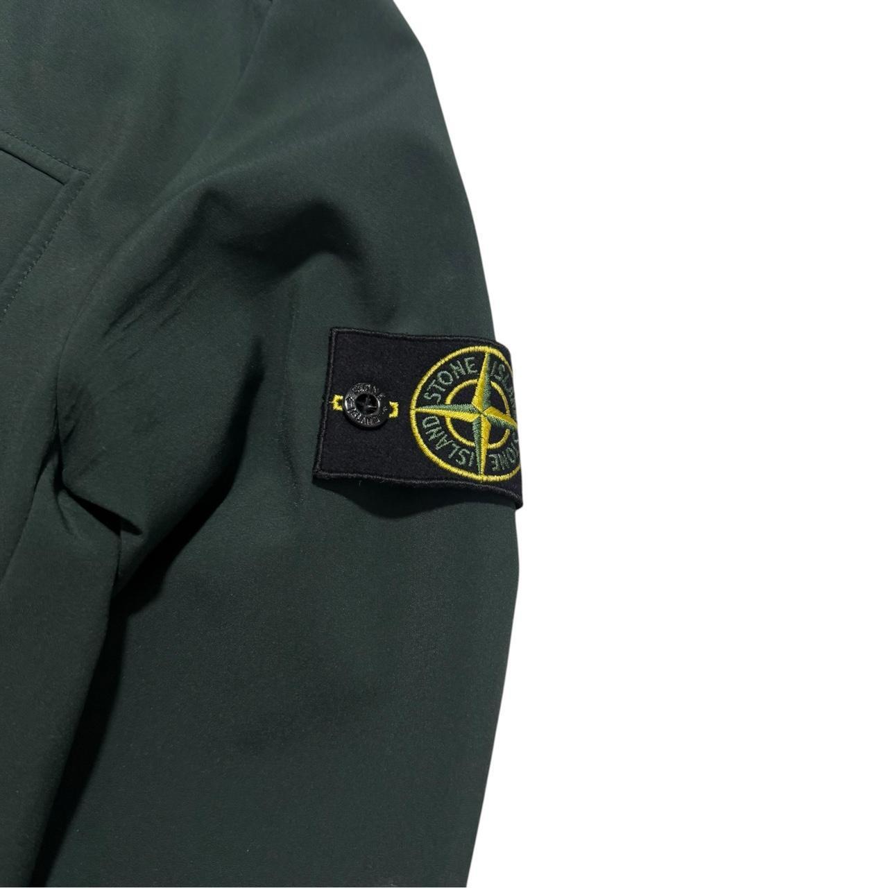 Stone Island Soft Shell-R Jacket | Large, Dark Green