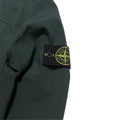 Stone Island Soft Shell-R Jacket | Large, Dark Green