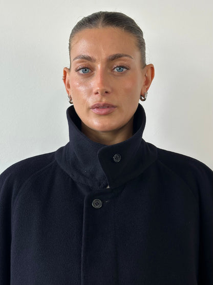 Burberry Pure Cashmere Concealed Placket Coat - XXL