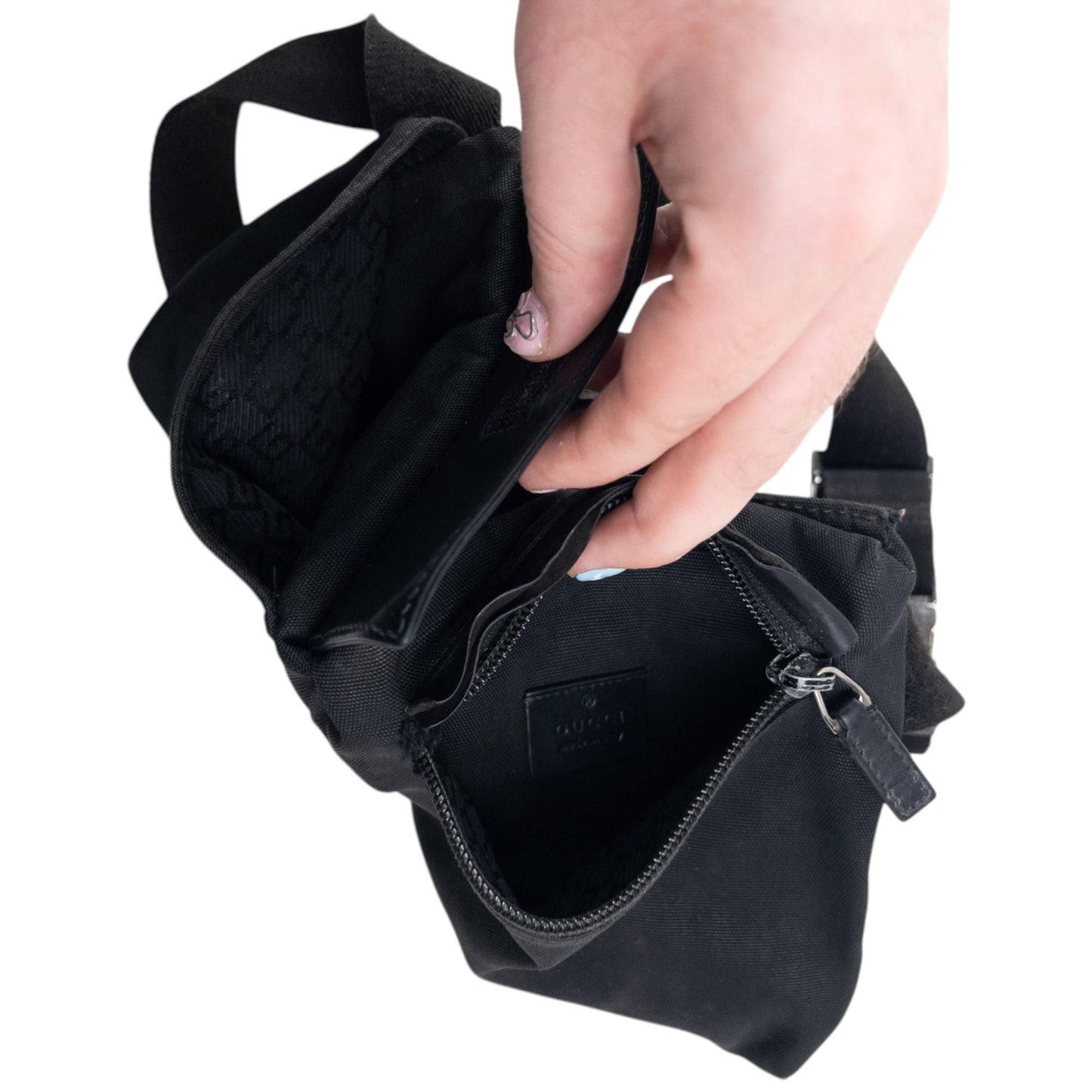 Vintage 2000s Gucci Crossbody Bag | O/S, Black