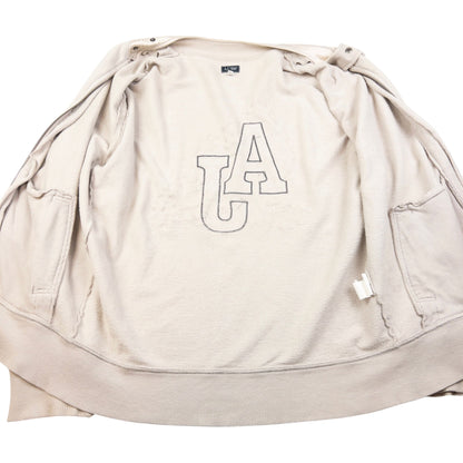 Vintage Armani Jeans Embroidered Zip Up Sweatshirt Size M