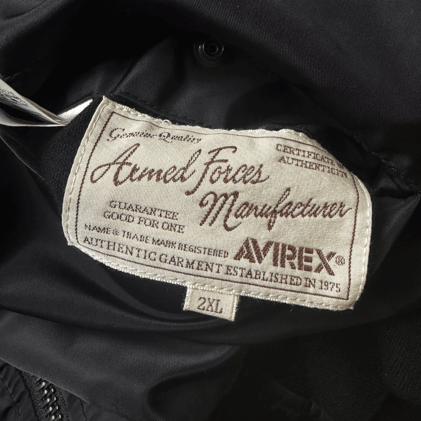 Avirex Top Gun MA1 Flight Bomber Jacket Far East Cruise Gavelston - XL | XL, Black