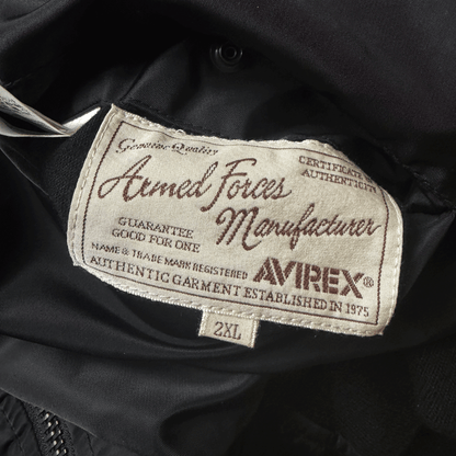 Avirex Top Gun MA1 Flight Bomber Jacket Far East Cruise Gavelston - XL | XL, Black