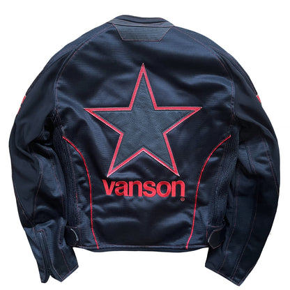 Vanson Leathers Motorcycle Mesh Racing Jacket - S