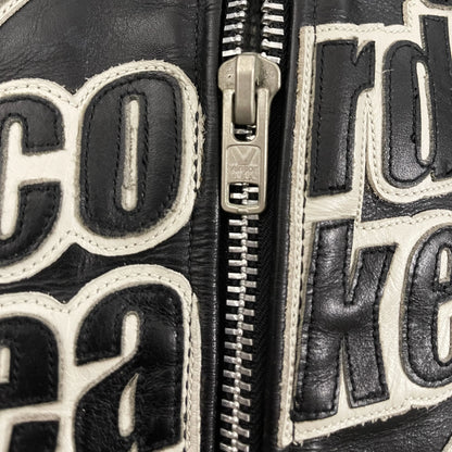 Vanson Leathers x Yellow Corn Motorcycle Racer Jacket - M