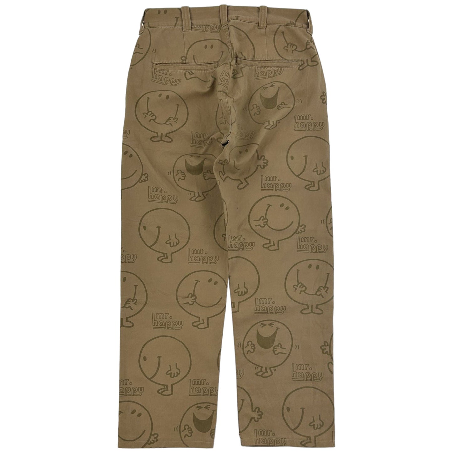 Vintage Mr. Men Print Trousers Size W29