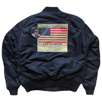 Avirex Top Gun MA1 Flight Bomber Jacket Far East Cruise Gavelston - XL | XL, Black