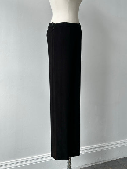 Mani 1990s Plisse Straight Leg Trousers - W28