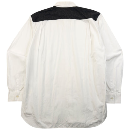 Vintage 2000s Comme Des Garçons SHIRT Long Sleeve Button Up Shirt Size M | Medium, Grey