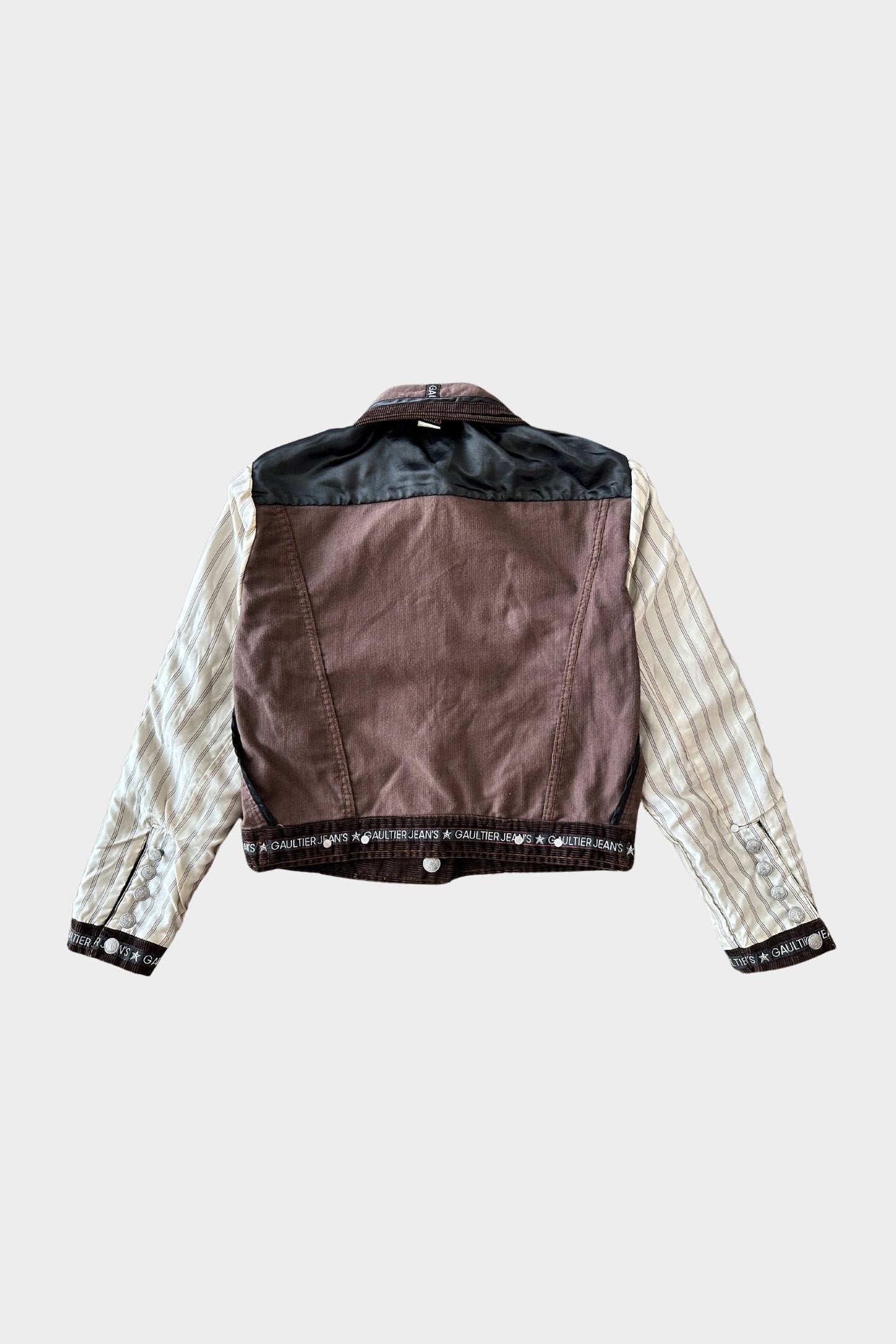 Jean Paul Gaultier Corduroy Reversible Brown Jacket