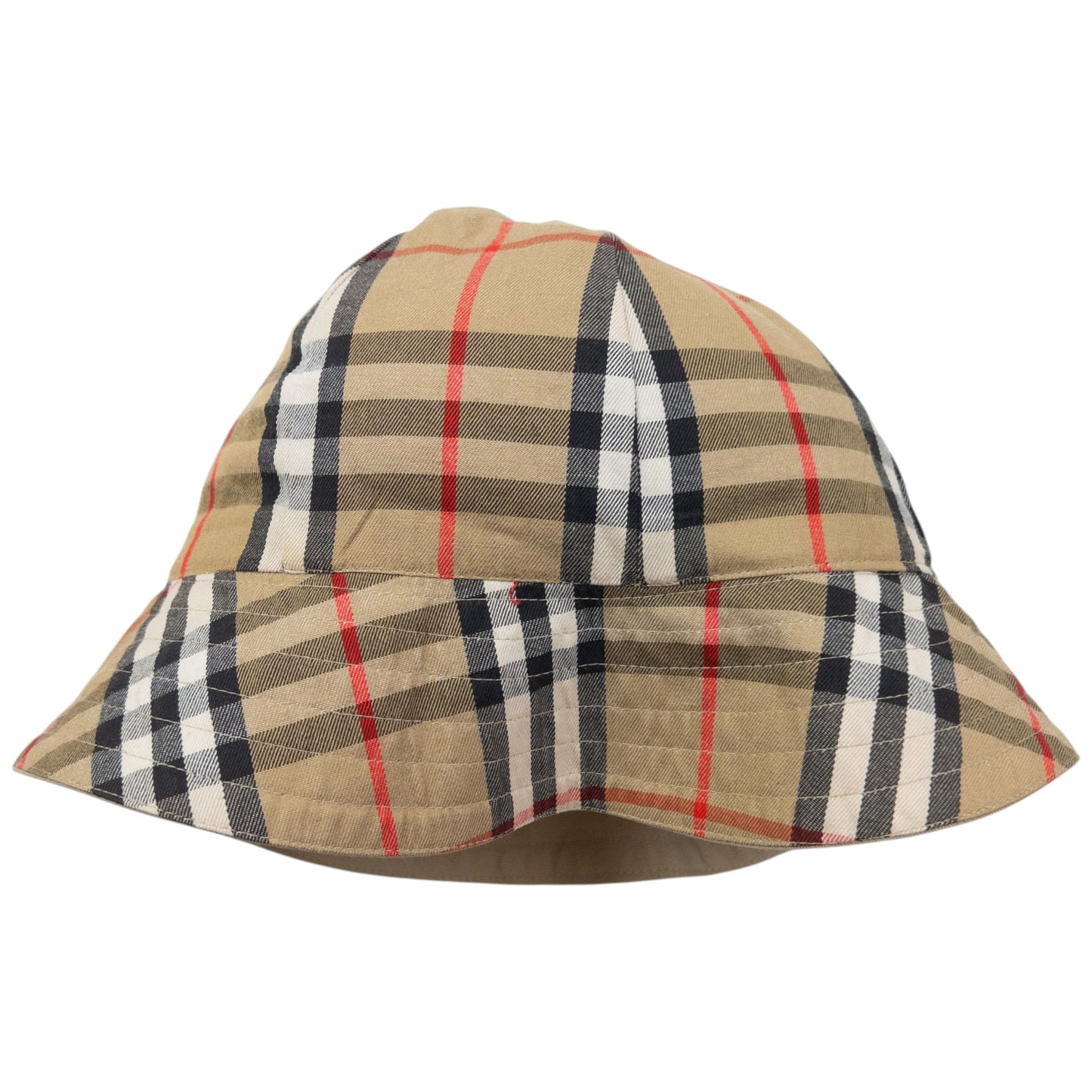 Vintage 90s Burberry Nova Check Reversible Bucket Hat | O/S, Beige