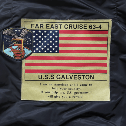 Avirex Top Gun MA1 Flight Bomber Jacket Far East Cruise Gavelston - XL | XL, Black