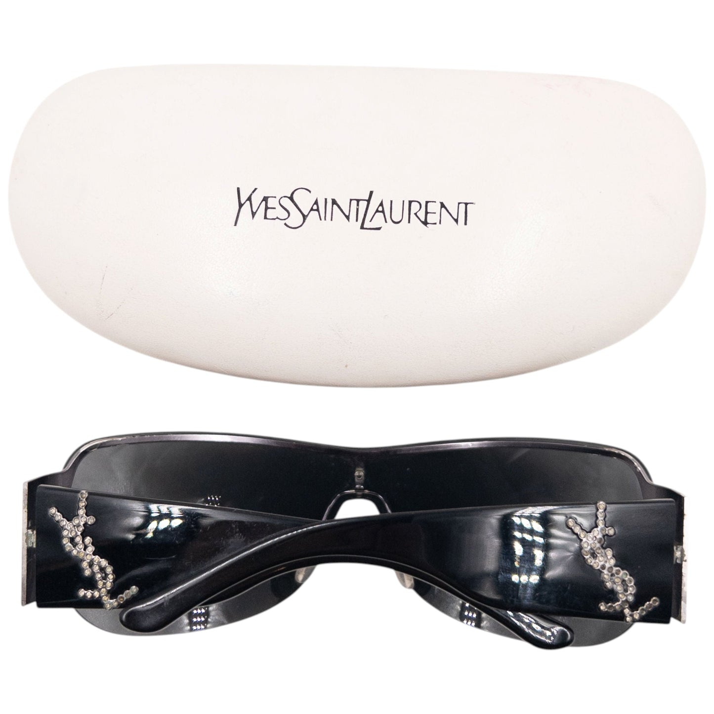 Vintage 2000s YSL Yves Saint Laurent Diamanté Sunglasses | O/S, Black