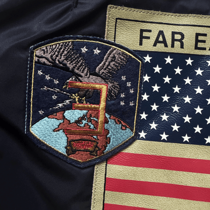 Avirex Top Gun MA1 Flight Bomber Jacket Far East Cruise Gavelston - XL | XL, Black