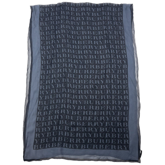 Vintage 2000s Burberry Monogram Silk Scarf