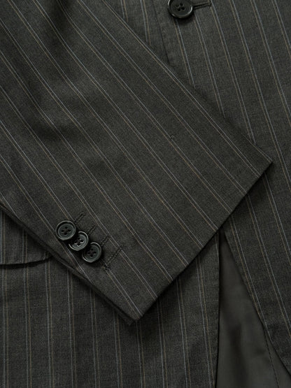 Verri x Loro Piana 1990s Stripe Pure Merino Wool Single Breasted Blazer - 40R/L