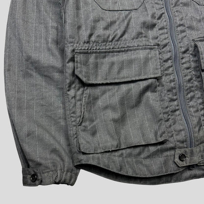 Comme Des Garçons Homme 2011 Pinstripe Weatherproof Wool Jacket - S