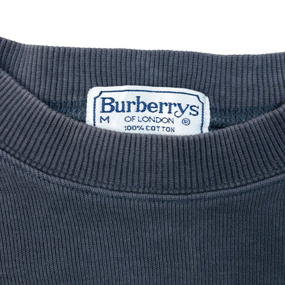 Vintage 90s Burberry Embroidered Sweatshirt Size XS | XS, Grey