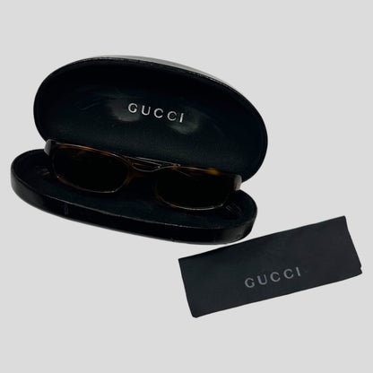 Gucci by Tom Ford 90’s Tortoiseshell G Logo Sunglasses | O/S, Brown