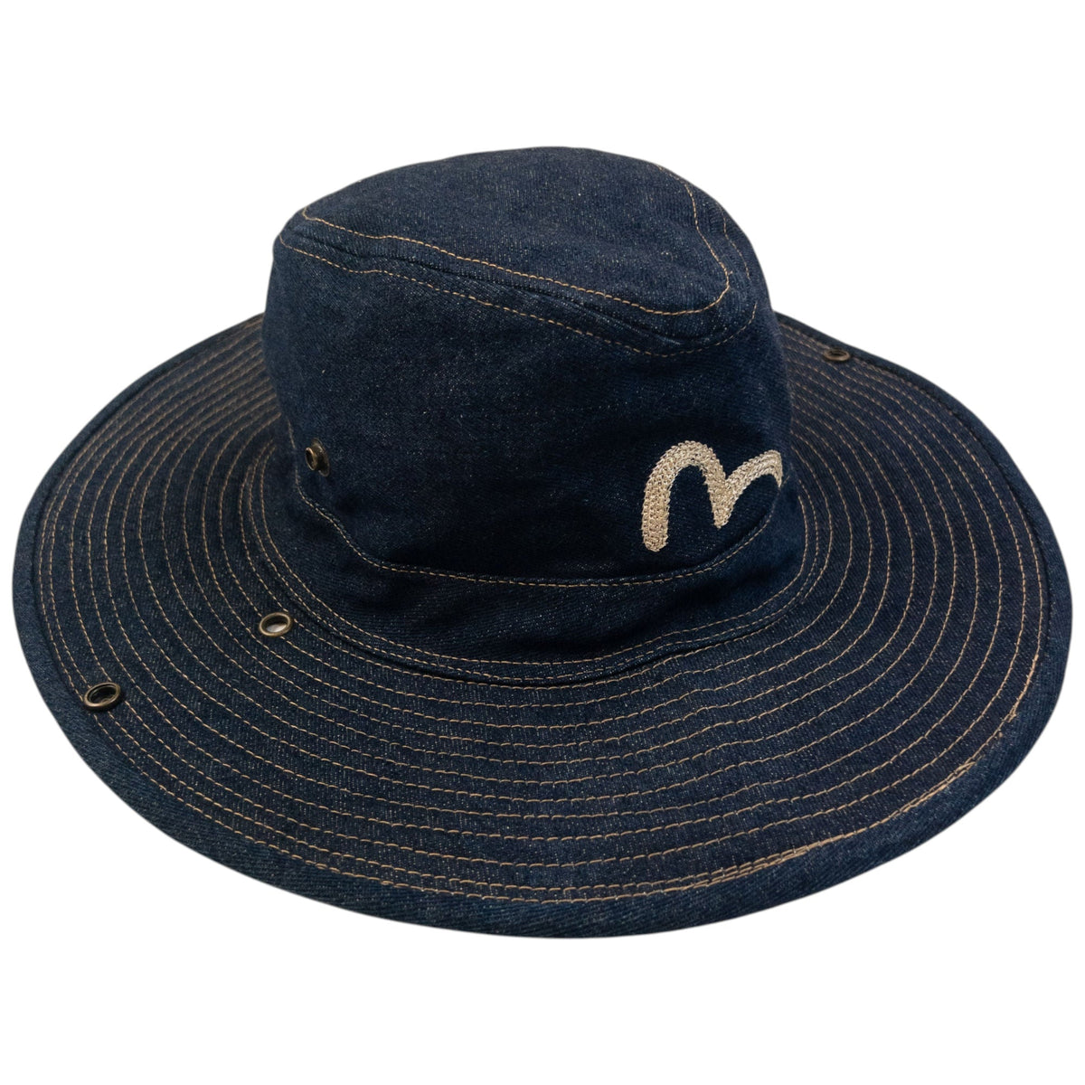 Vintage 2000s Evisu Gull Japanese Denim Hat | O/S, Multicoloured