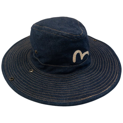 Vintage 2000s Evisu Gull Japanese Denim Hat | O/S, Multicoloured