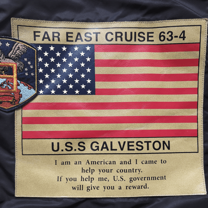 Avirex Top Gun MA1 Flight Bomber Jacket Far East Cruise Gavelston - XL | XL, Black