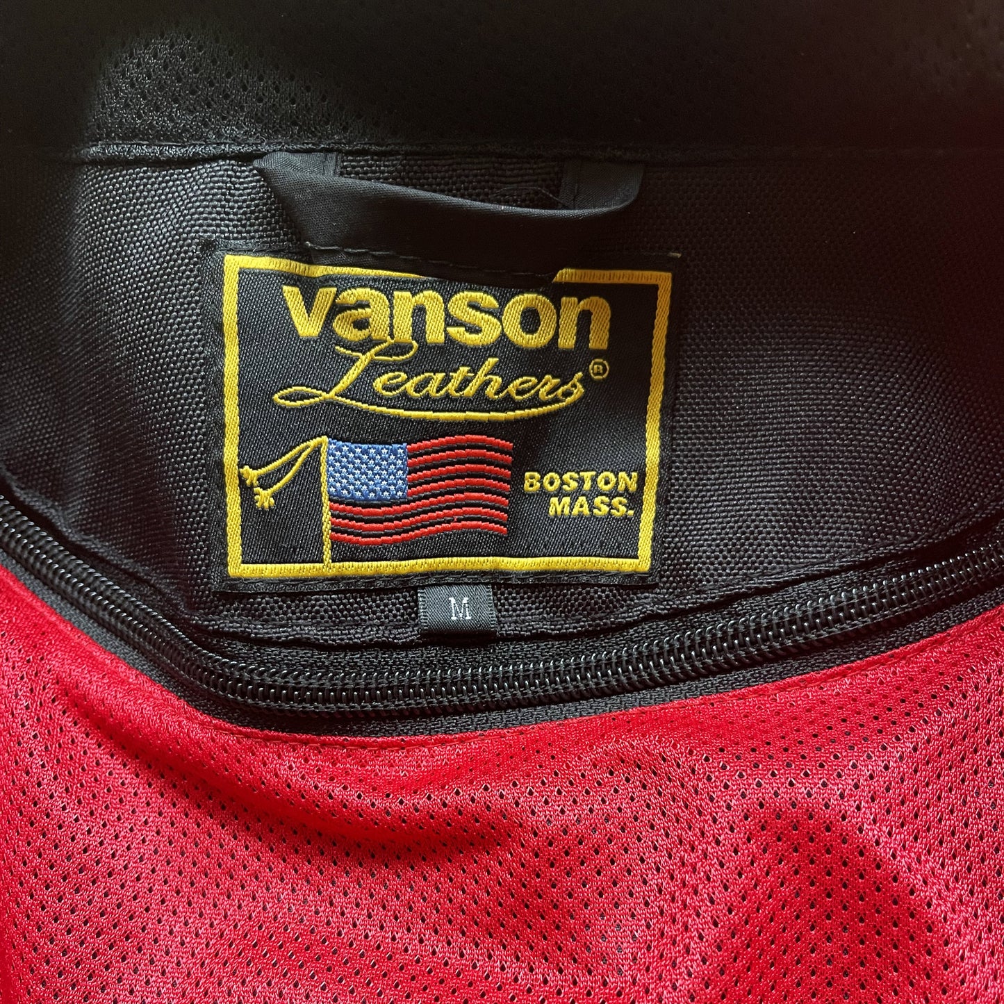 Vanson Leathers Motorcycle Mesh Racing Jacket - S